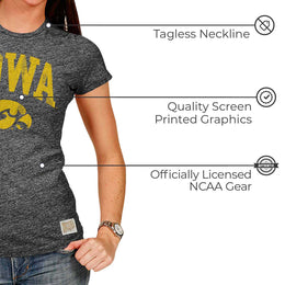Iowa Hawkeyes University Women's T-Shirt  - Black
