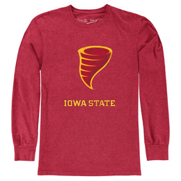 Iowa State Cyclones NCAA MVP Adult Long-Sleeve Shirt - Cardinal Heather