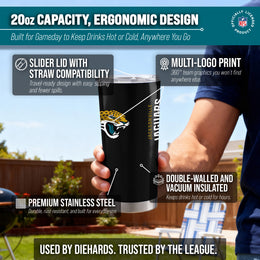 Jacksonville Jaguars NFL 20oz Gameday Stainless Steel Tumbler - Black