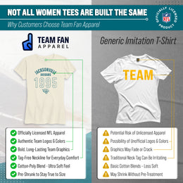 Jacksonville Jaguars NFL Womens Big Date Tag-Less T-Shirt - Natural