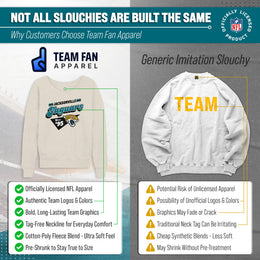 Jacksonville Jaguars NFL Womens Vintage Charm French Terry Slouchy Top - Birch
