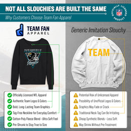 Jacksonville Jaguars NFL Womens Retro Triangle French Terry Slouchy Top- Raglan Sleeves - Heather Charcoal
