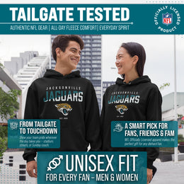 Jacksonville Jaguars Adult NFL Diagonal Fade Fleece Hooded Sweatshirt - Black
