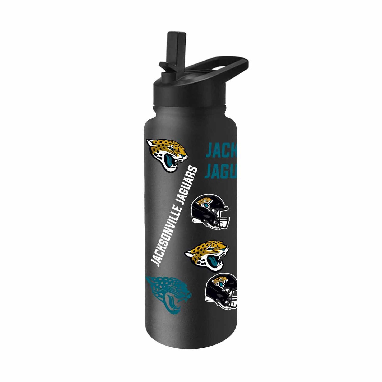 Jacksonville Jaguars NFL 34oz Quencher Stainless Steel Insulated Water Bottle - Black