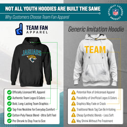 Jacksonville Jaguars NFL Youth Home Team Hoodie- Kids Hooded Sweatshirt - Black
