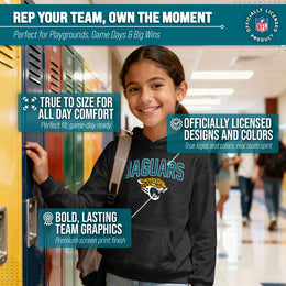 Jacksonville Jaguars NFL Youth Home Team Hoodie- Kids Hooded Sweatshirt - Black