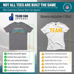 Jacksonville Jaguars NFL Starting Fresh Short Sleeve Heather T-Shirt - Sport Gray