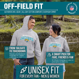 Jacksonville Jaguars NFL Adult Unisex Starting Fresh Ultra Soft Fleece Hooded Sweatshirt - Athletic Heather