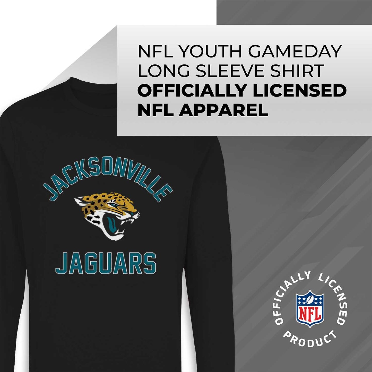 Jacksonville Jaguars NFL Youth Gameday Crewneck Sweatshirt - Black