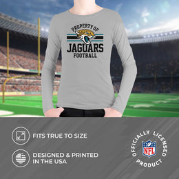 Jacksonville Jaguars NFL Youth Property Of Long Sleeve Lightweight T Shirt - Sport Gray