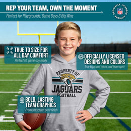 Jacksonville Jaguars NFL Youth Property Of Hooded Sweatshirt - Sport Gray