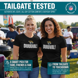 Jacksonville Jaguars NFL Womens Team Slogan Short Sleeve Tshirt - Black