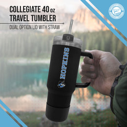 Johns Hopkins Blue Jays College & University 40 oz Travel Tumbler With Handle - Black