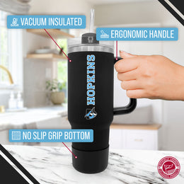 Johns Hopkins Blue Jays College & University 40 oz Travel Tumbler With Handle - Black