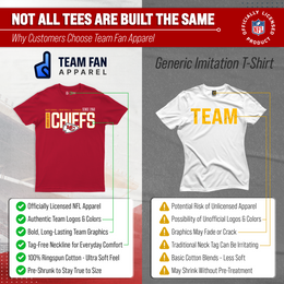 Kansas City Chiefs  NFL Shirt Men Women Unisex Tag-Free Cotton Gameday Tee - Red