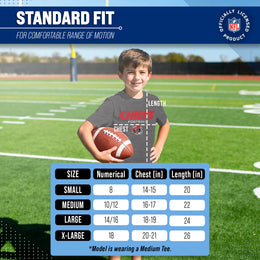 Kansas City Chiefs NFL Youth Football Helmet Tagless T-Shirt - Charcoal