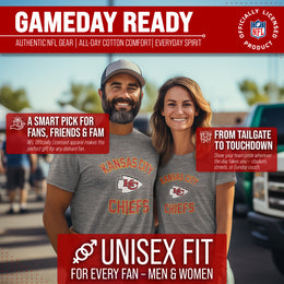 Kansas City Chiefs Team Fan Apparel NFL  Adult Gameday T-Shirt - Sport Gray