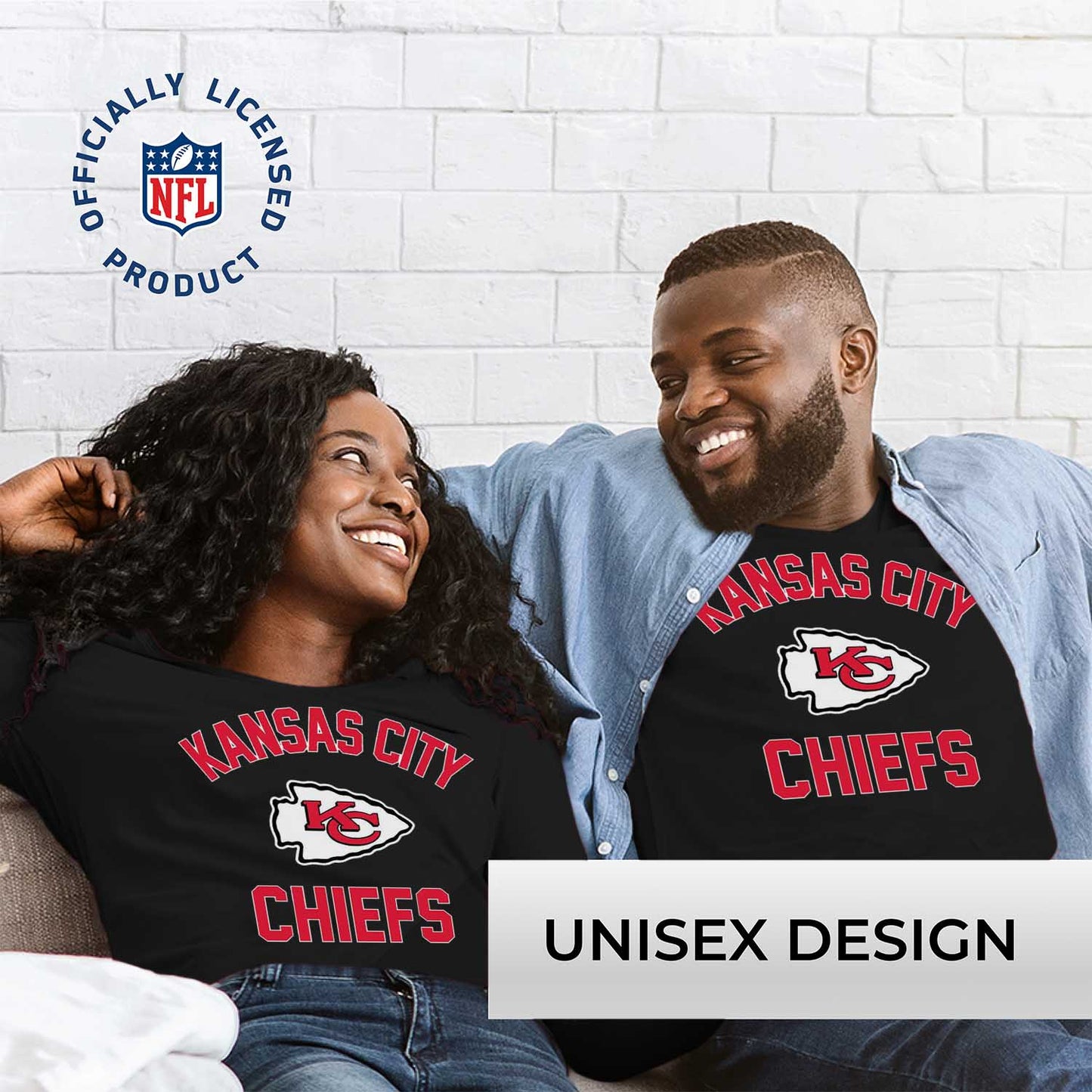 Kansas City Chiefs NFL Gameday Adult Long Sleeve Shirt - Black