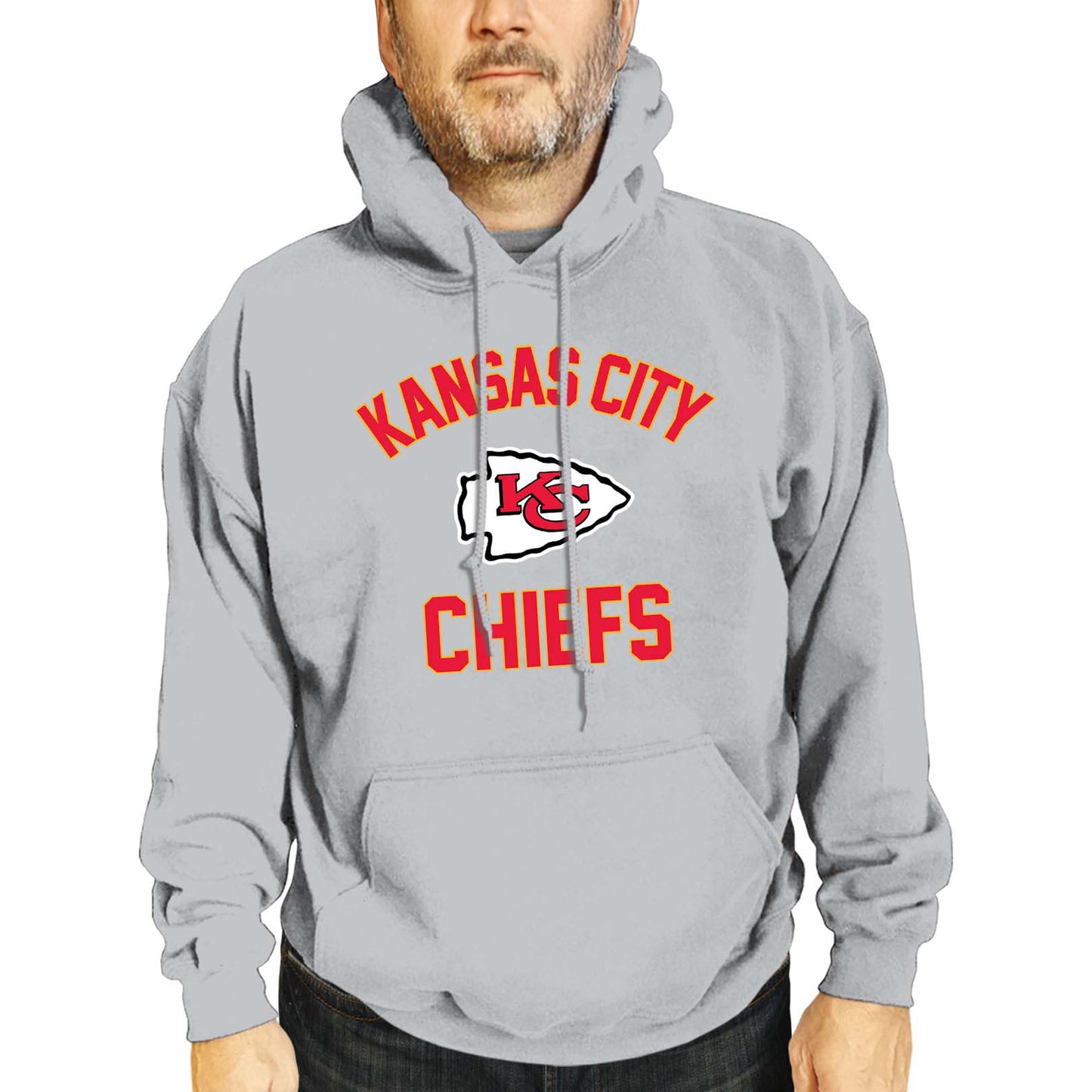 Kansas City Chiefs Team Fan Apparel NFL  Gameday Hoodie - Sport Gray