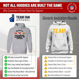 Kansas City Chiefs NFL Adult Property Of Hooded Sweatshirt - Sport Gray