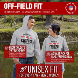 Kansas City Chiefs NFL Adult Property Of Hooded Sweatshirt - Sport Gray