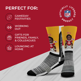 Kansas City Chiefs NFL V Curve Socks - Gold #10