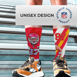 Kansas City Chiefs NFL Adult Player Stripe Sock - Red