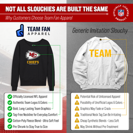 Kansas City Chiefs NFL Womens Ultimate Fan French Terry Slouchy Top- Raglan Sleeves - Charcoal