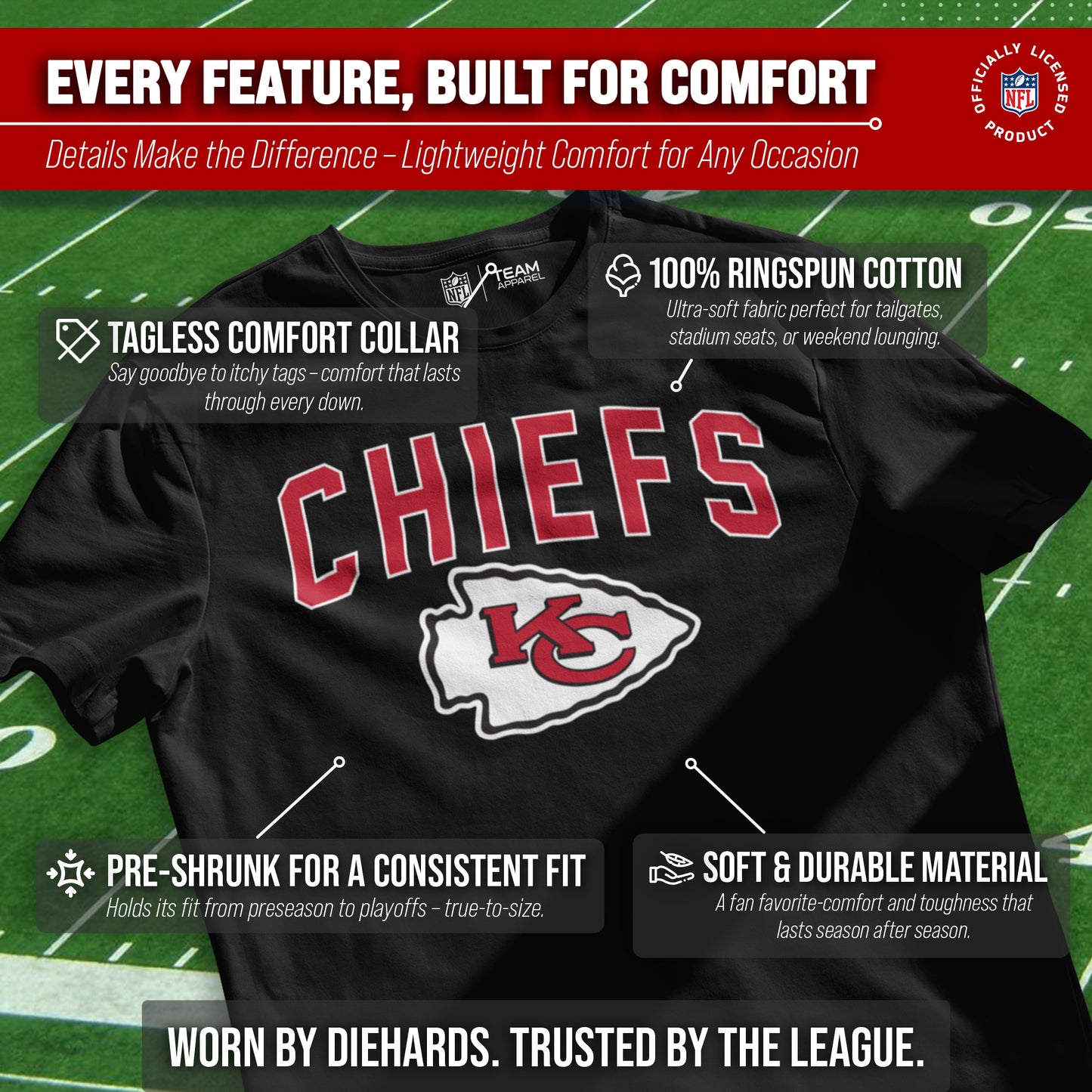Kansas City Chiefs NFL Home Team Tee - Black