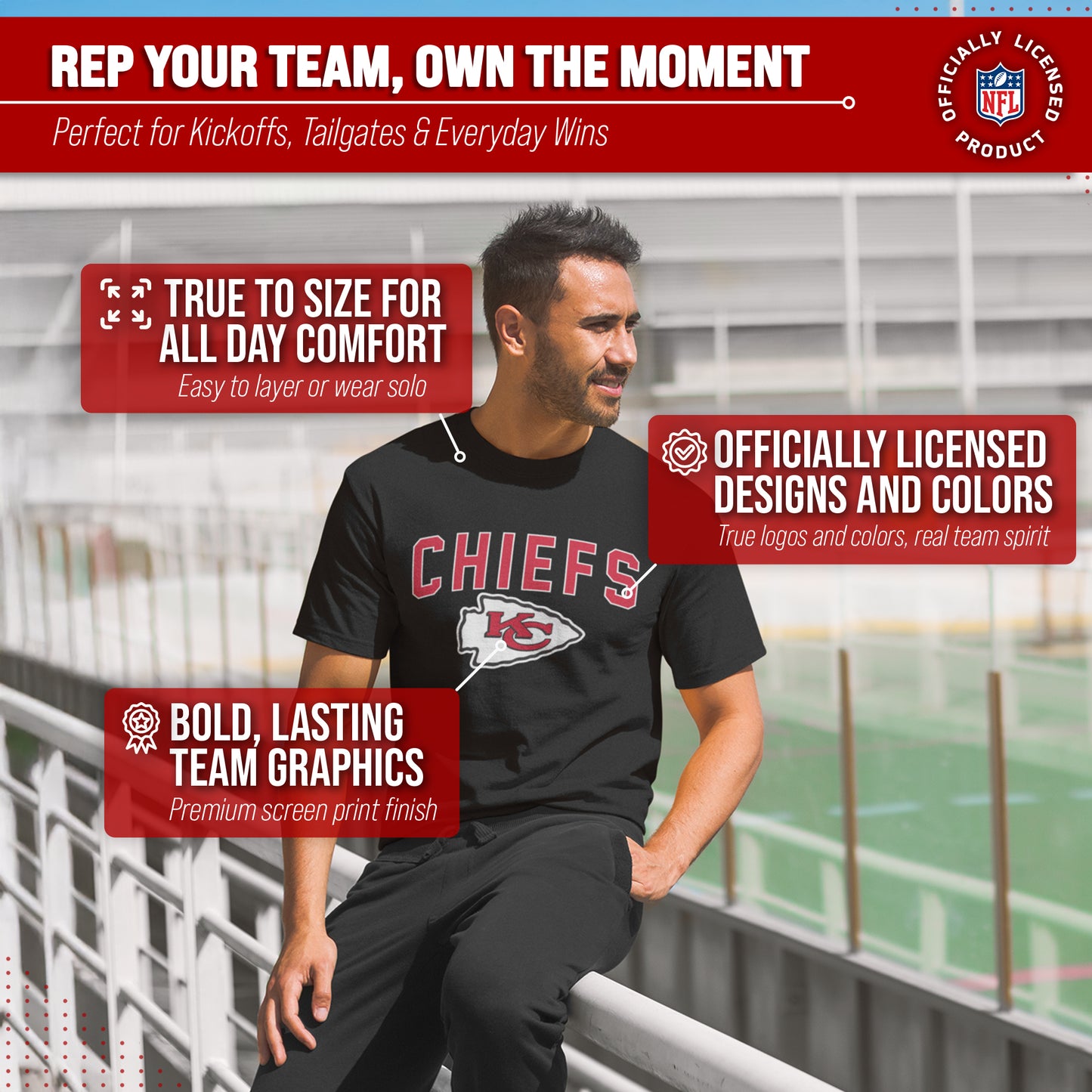 Kansas City Chiefs NFL Home Team Tee - Black