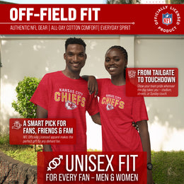 Kansas City Chiefs NFL Starting Fresh Short Sleeve Heather T-Shirt - Red