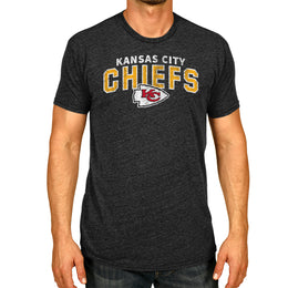 Kansas City Chiefs NFL Starting Fresh Short Sleeve Heather T-Shirt - Black