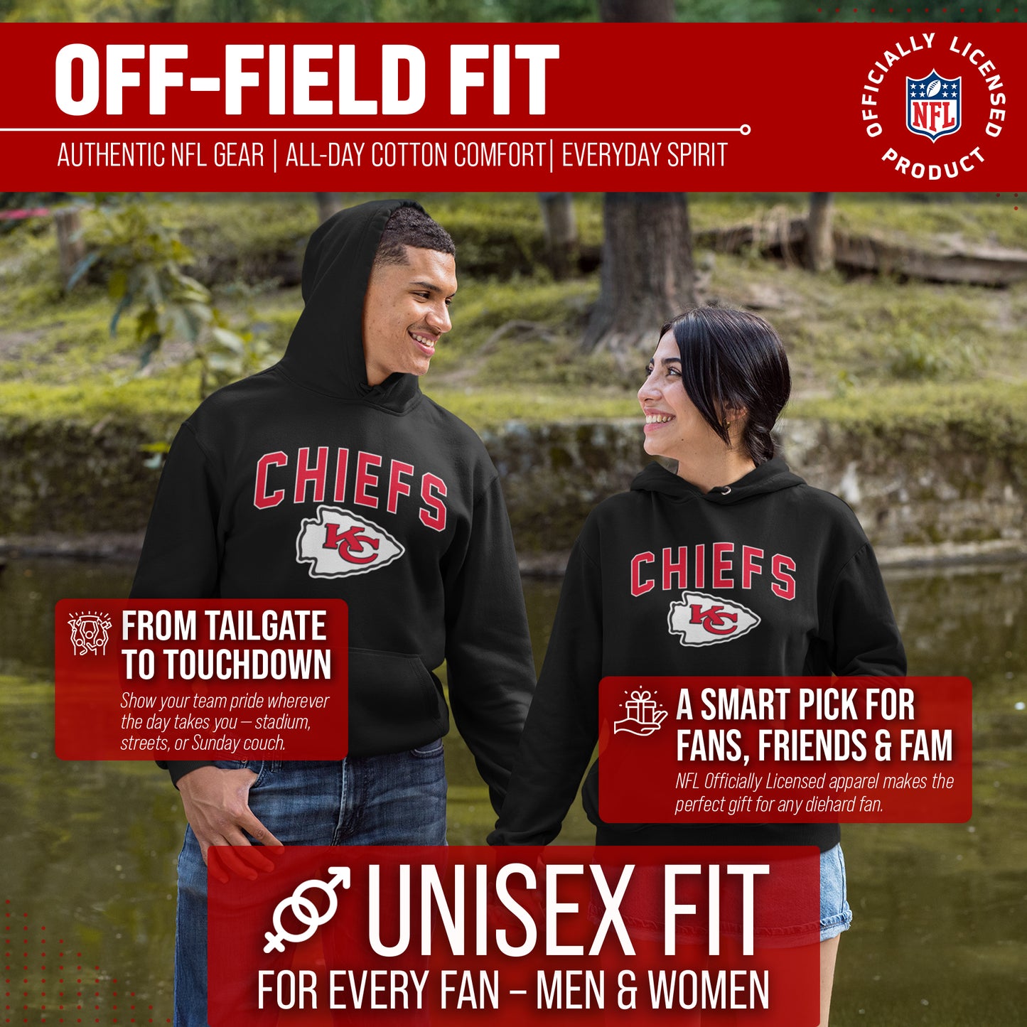 Kansas City Chiefs NFL Home Team Hoodie - Black