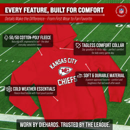 Kansas City Chiefs NFL Youth Gameday Hooded Sweatshirt - Red