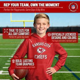 Kansas City Chiefs NFL Youth Gameday Hooded Sweatshirt - Red