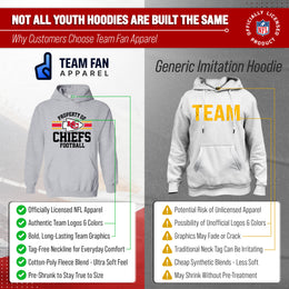 Kansas City Chiefs NFL Youth Property Of Hooded Sweatshirt - Sport Gray