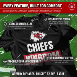 Kansas City Chiefs NFL Adult Team Slogan Unisex T-Shirt - Black
