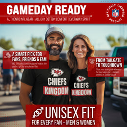 Kansas City Chiefs NFL Adult Team Slogan Unisex T-Shirt - Black