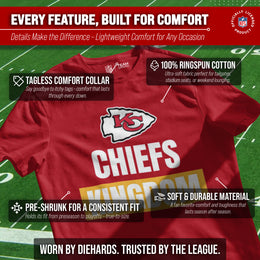 Kansas City Chiefs NFL Adult Team Slogan Unisex T-Shirt - Red