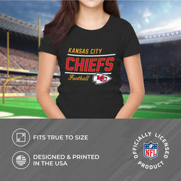 Kansas City Chiefs NFL Womens Plus Size Relaxed Fit T-Shirt - Black