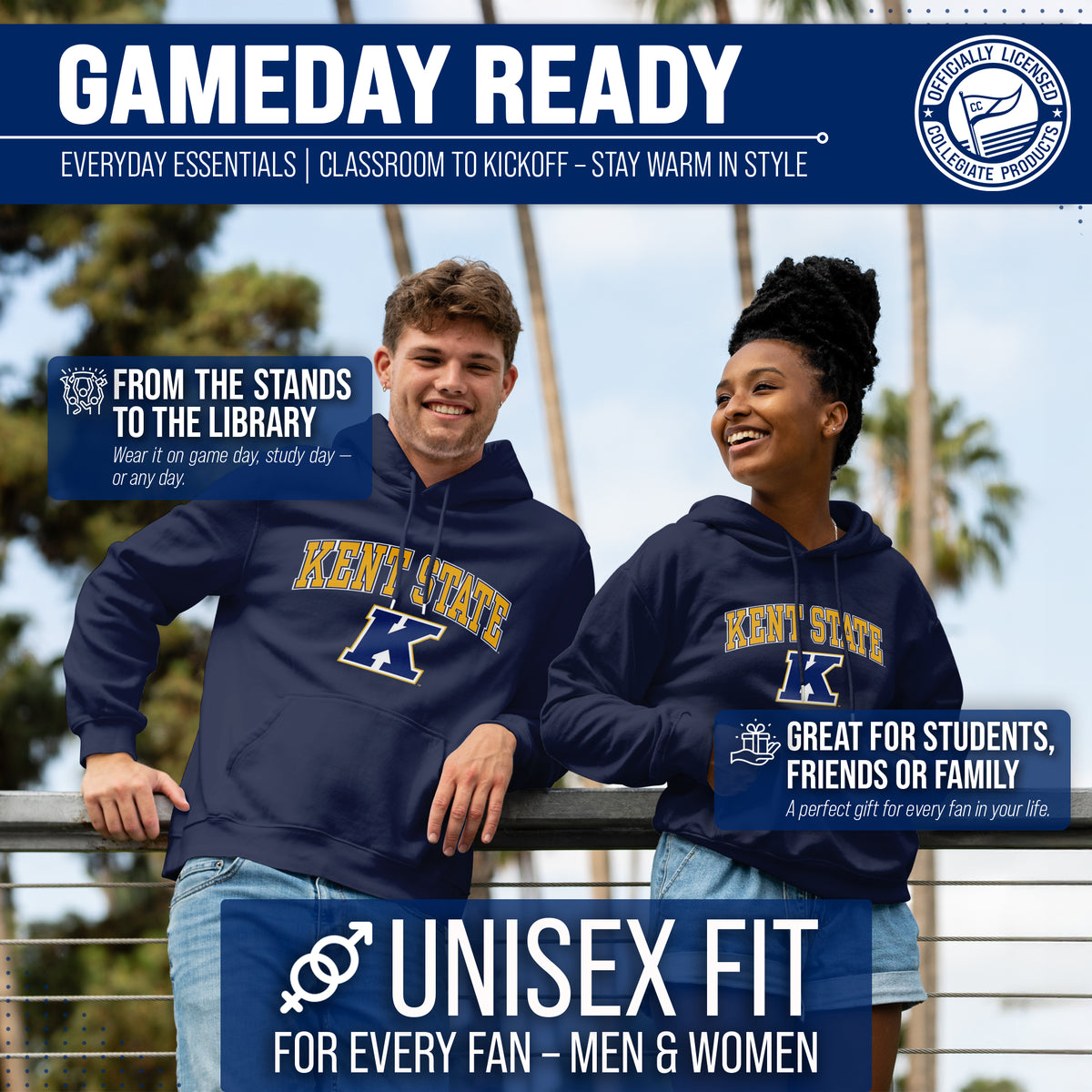 KNST Arch & Logo Gameday Hoodie - Navy