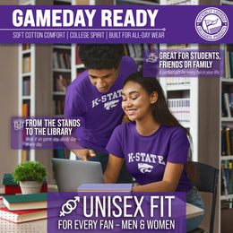 Kansas State Wildcats NCAA Adult Gameday Cotton T-Shirt - Purple