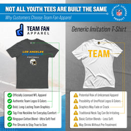 Los Angeles Chargers NFL Youth Football Helmet Tagless T-Shirt - Charcoal
