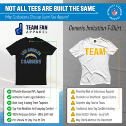 Los Angeles Chargers Team Fan Apparel NFL  Gameday T-Shirt - Black