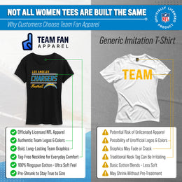 Los Angeles Chargers Chargers Women's NFL Gameday T-Shirt - Black