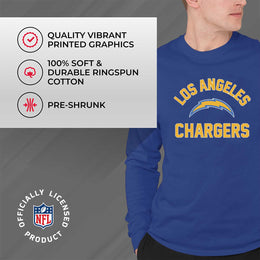 Los Angeles Chargers NFL Gameday Adult Long Sleeve Shirt - Royal