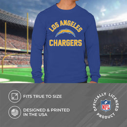 Los Angeles Chargers NFL Gameday Adult Long Sleeve Shirt - Royal