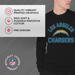 Los Angeles Chargers NFL Gameday Adult Long Sleeve Shirt - Black