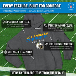 Los Angeles Chargers NFL Youth Football Helmet Hood - Charcoal