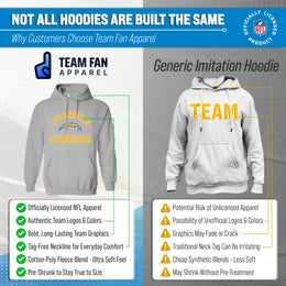 Los Angeles Chargers Team Fan Apparel NFL  Gameday Hoodie - Sport Gray